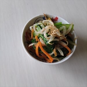 簡単一品☆小松菜で3色ナムル